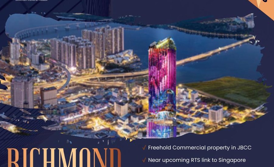 Richmond JBCC — Johor Bahru City Centre Night Aerial