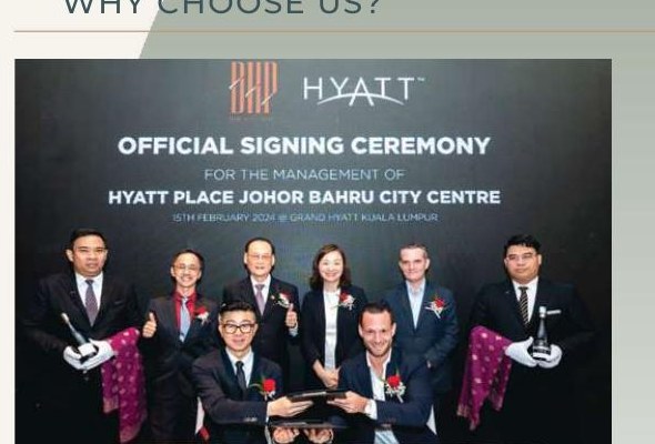 Hyatt Place Johor Bahru Official Signing Ceremony